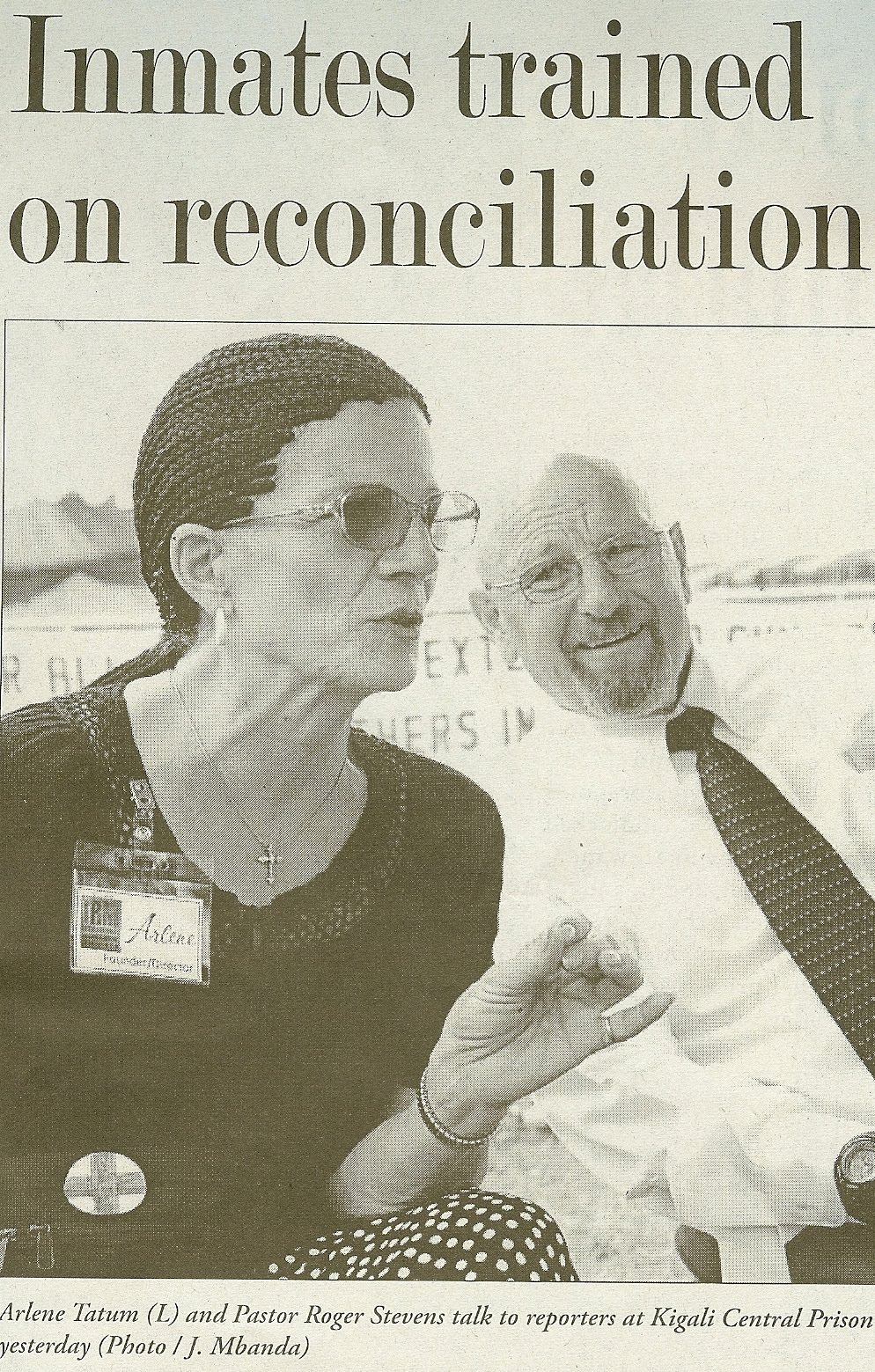 Arlene's Blog NEWTIMES Rwanda Newspaper Article