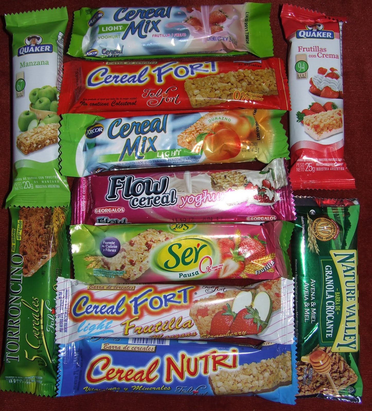 barritas de cereales que no engordan