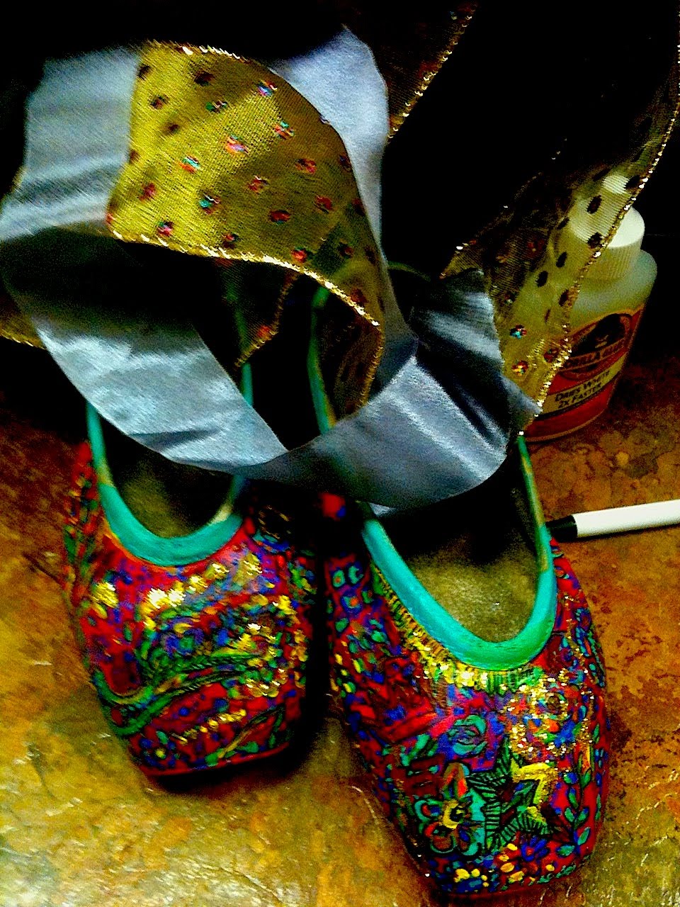 Painted Trees by Dallas: Painted Pointe Shoes