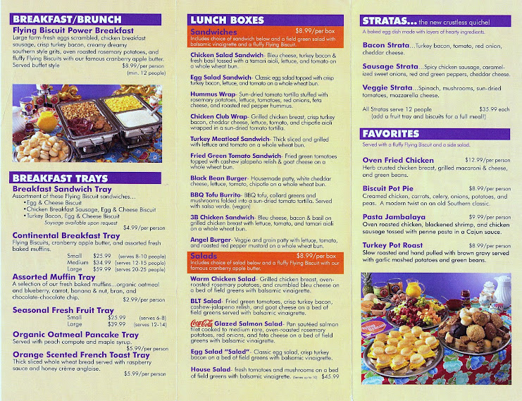 Flying Biscuit Catering Menu