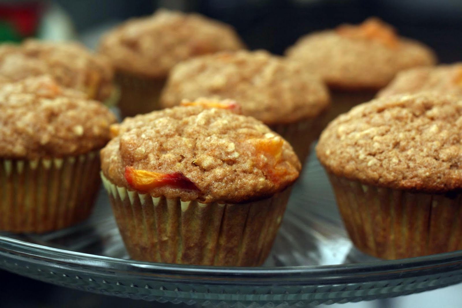 So Tasty So Yummy Peach Oat Muffins