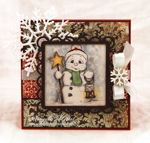 #464 SNOWMAN WITH STAR by Angie Hunt ScrapGirl: Snowman with a Star.