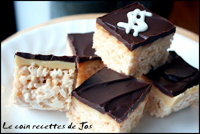 CARRÉS AU RICE KRISPIES DU MILLIONNAIRE recettes dessert Carrés Rice Krispies au beurre d arachide