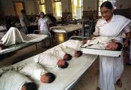 Image: a hospital nursery in Calcutta