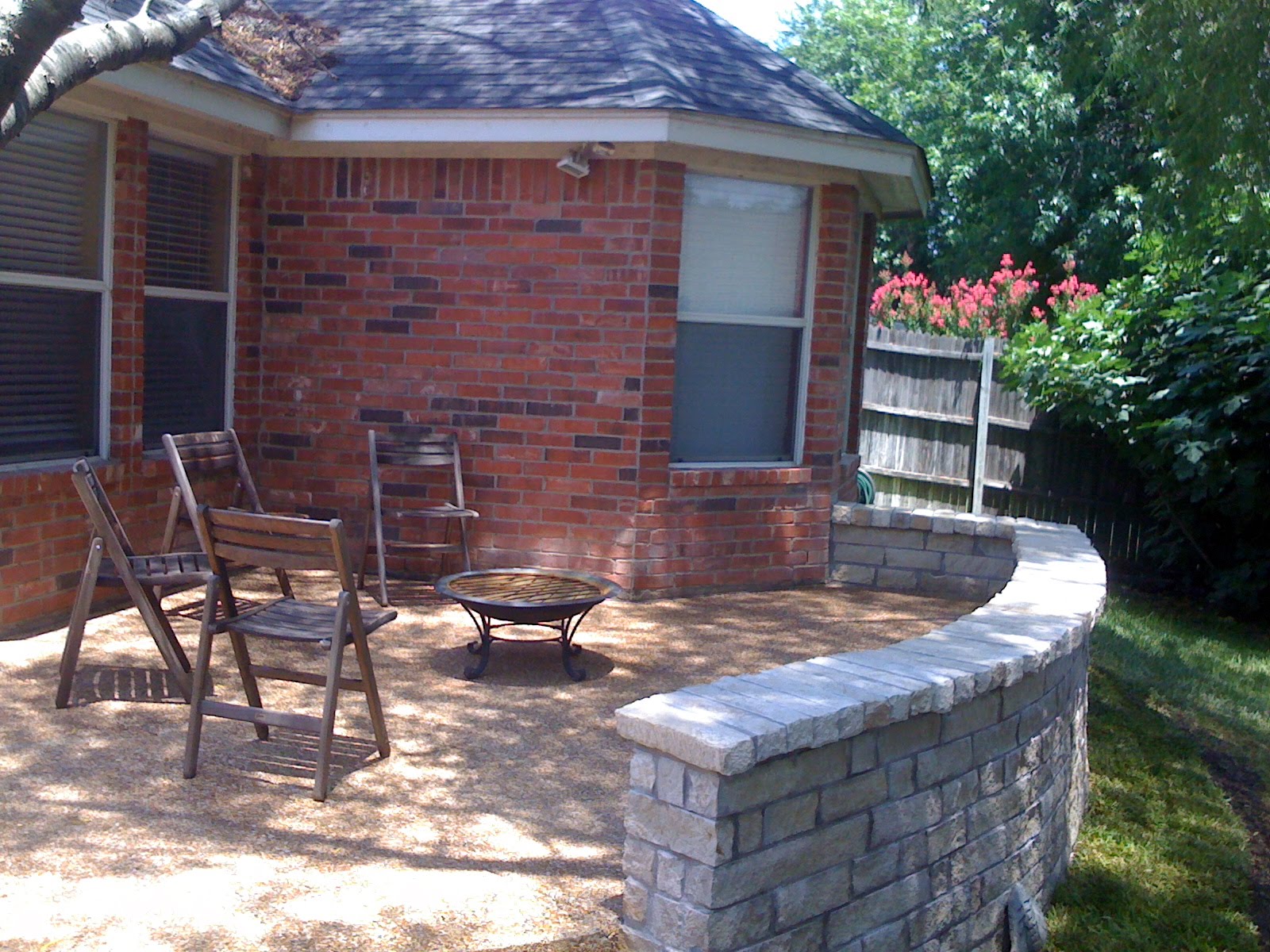 Artisan Landscape: Patio Extension & Retaining Wall July 10th-14th, 2010