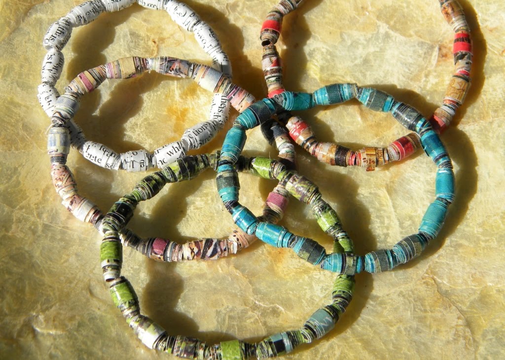 homework: Upcycling: paper beads