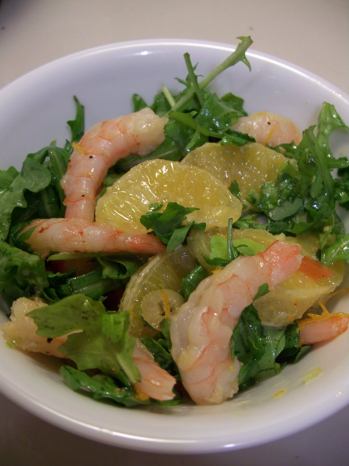 the agreeable recipe book: Spanish Shrimp, Orange &amp; Olive Salad