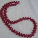 Talking Beads Raspberry Necklace