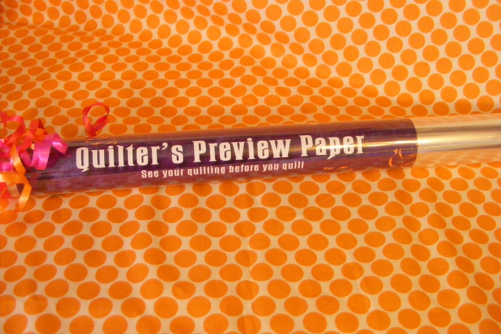 Longarm Virgin Quilters Preview Paper love this stuff!