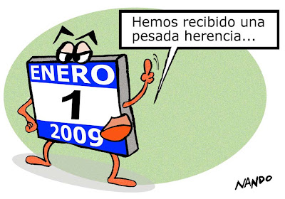 Viñeta: 2009, empieza un año político (por NAndo)