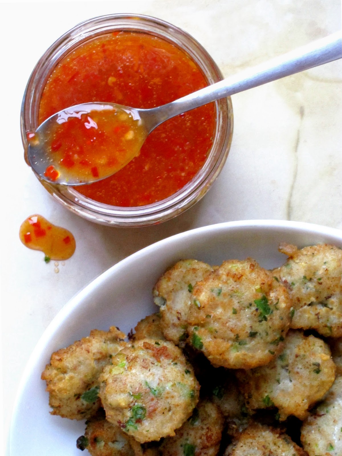 Hunger and Sauce Thai spiced fish cakes