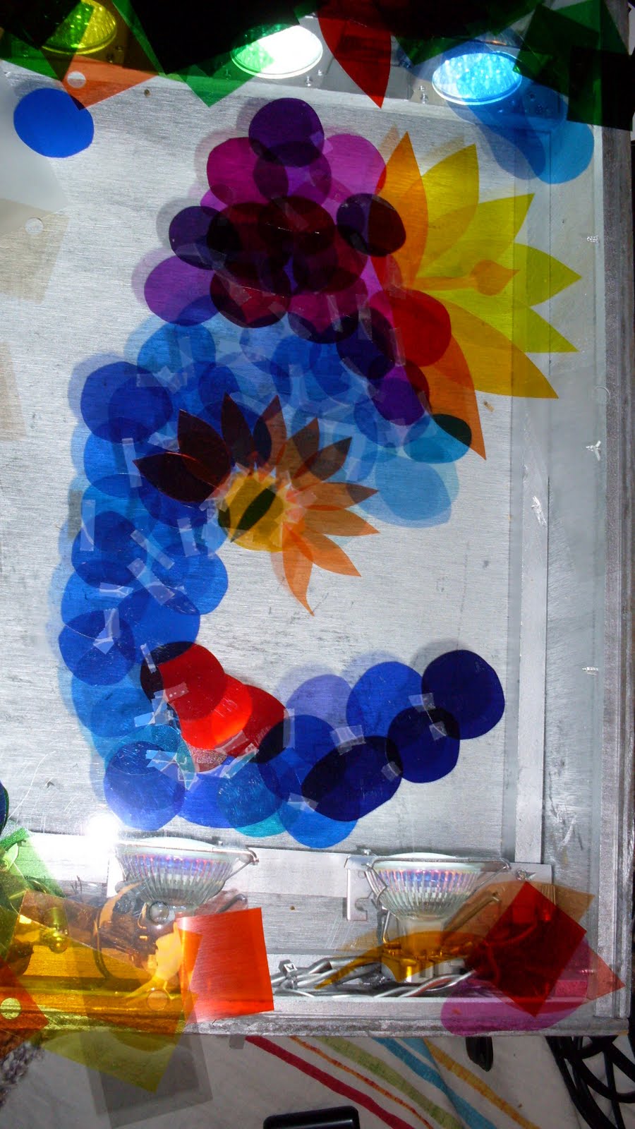 JHeusinkveld Lighting Gels on my light box.