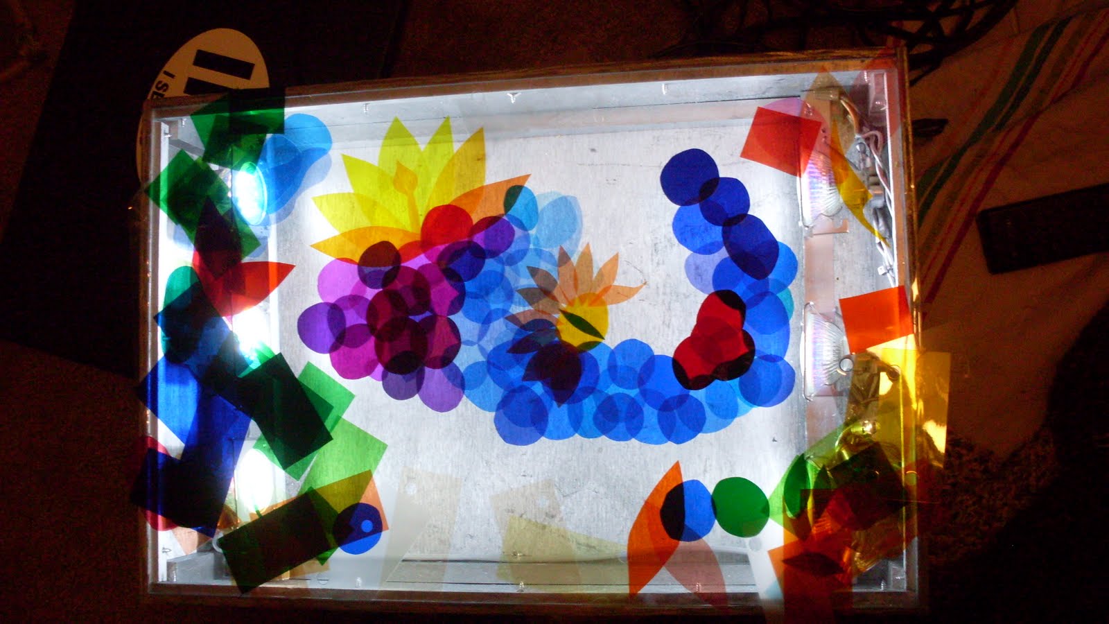 JHeusinkveld Lighting Gels on my light box.