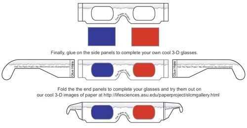 Como hacer unas Gafas 3D, Plantilla y recortable ... - TodoInteresante