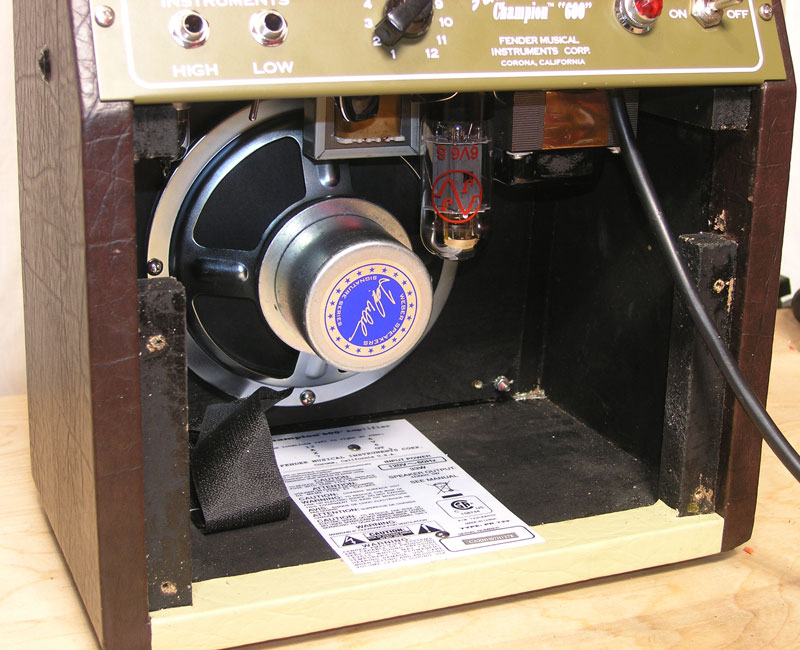 Grand grund announcer akavalve: How to fit a Weber alnico speaker into a Champion 600 with a JJ  6V6