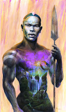 "Echoes of Eden" Art Piece<br>by Michael Anthony Brown<br>A Nubian Knight
