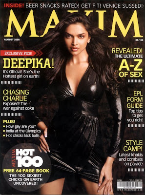 Deepika Padukone on cover of Maxim