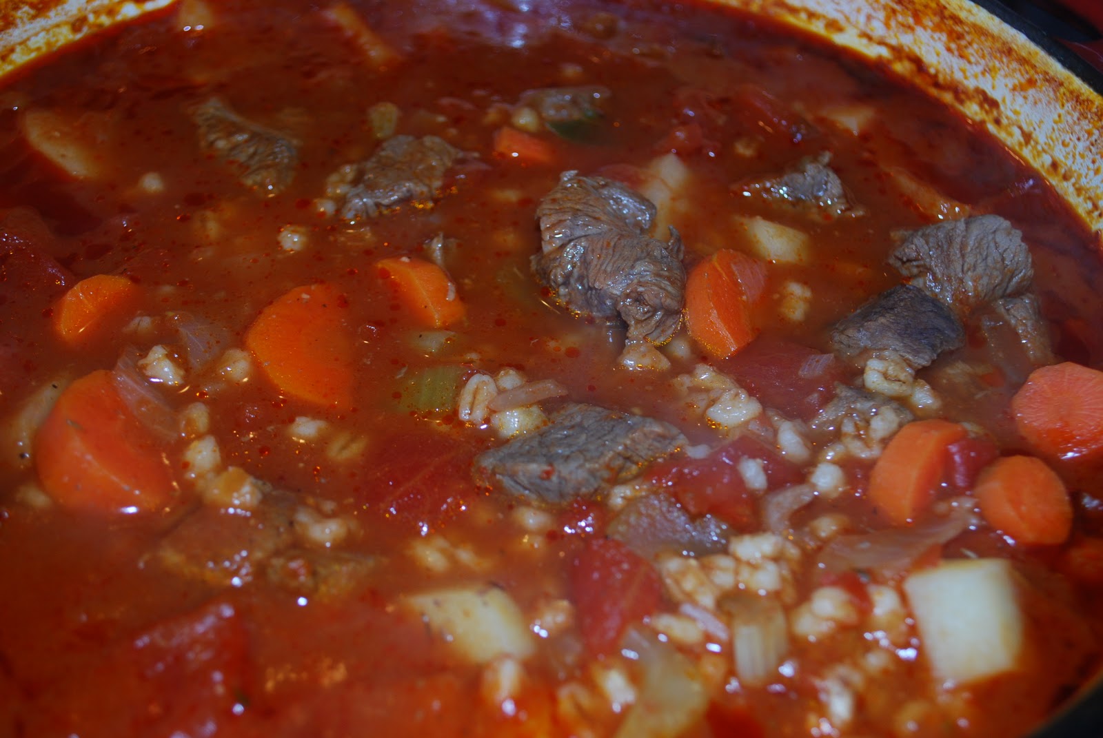 "Pointless" Meals Italian Beef Barley Soup