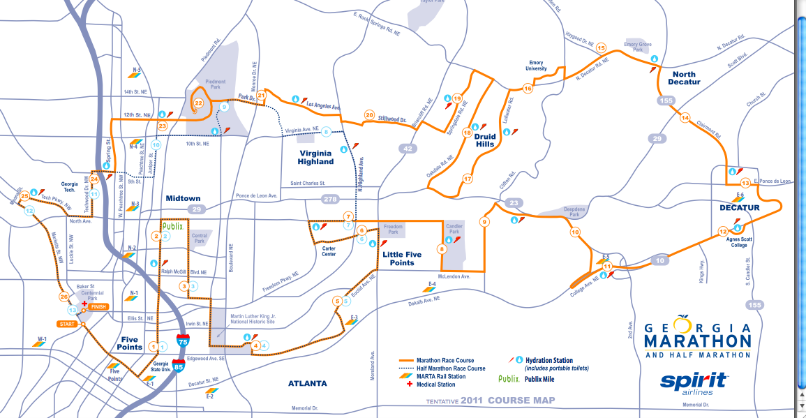 30 miles for 30 years & Beyond! ING Marathon Tentative 2011 Course Map