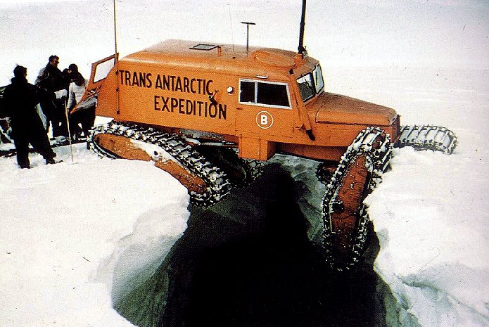 Just A Car Guy: Trans Antarctic Expedition, getting stuck a 1/2 a world ...