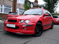 Rover 25 Solar Red Modified