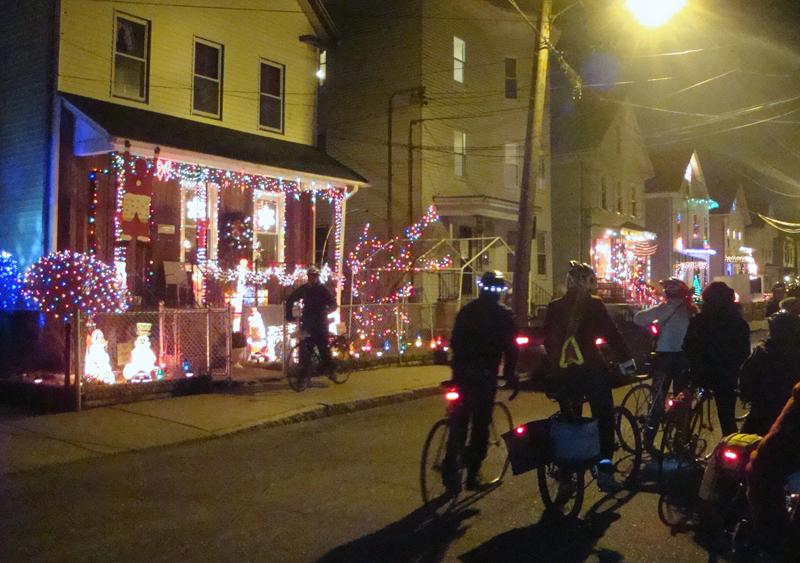 Chic Cyclists Photos from the Somerville Illuminations Bicycle Tour