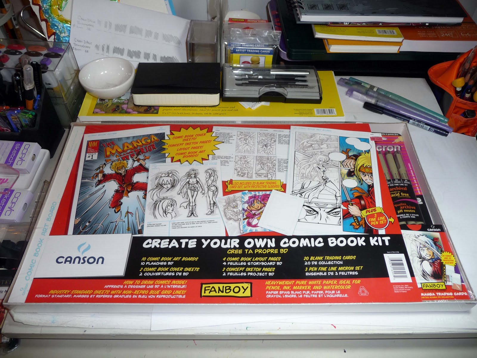 Kid Sketches: Canson Fanboy Create Your Own Comic Book Kit Review