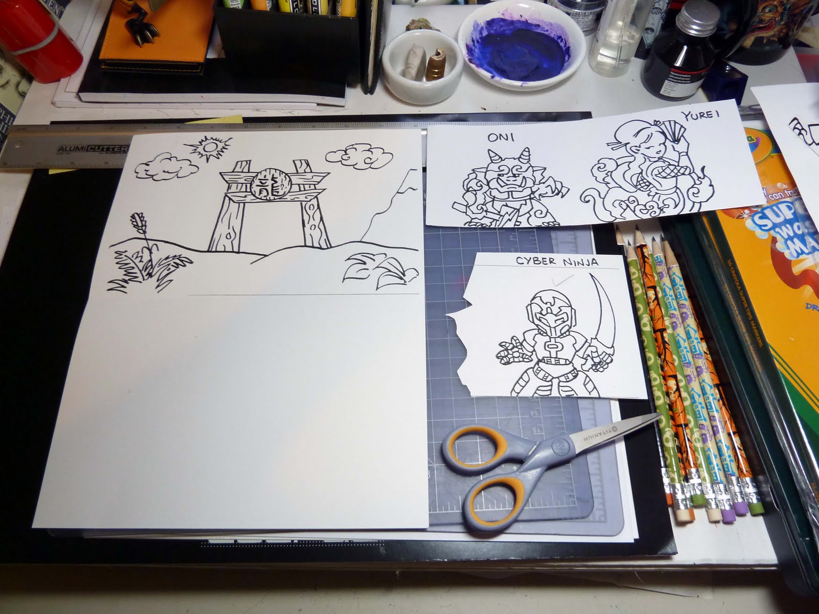 Kid Sketches GoofProof PopUp Card Project