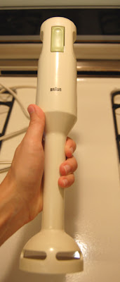 I know it looks like some sort of sex toy but it's really an Immersion Blender - one of the best kitchen gadgets around