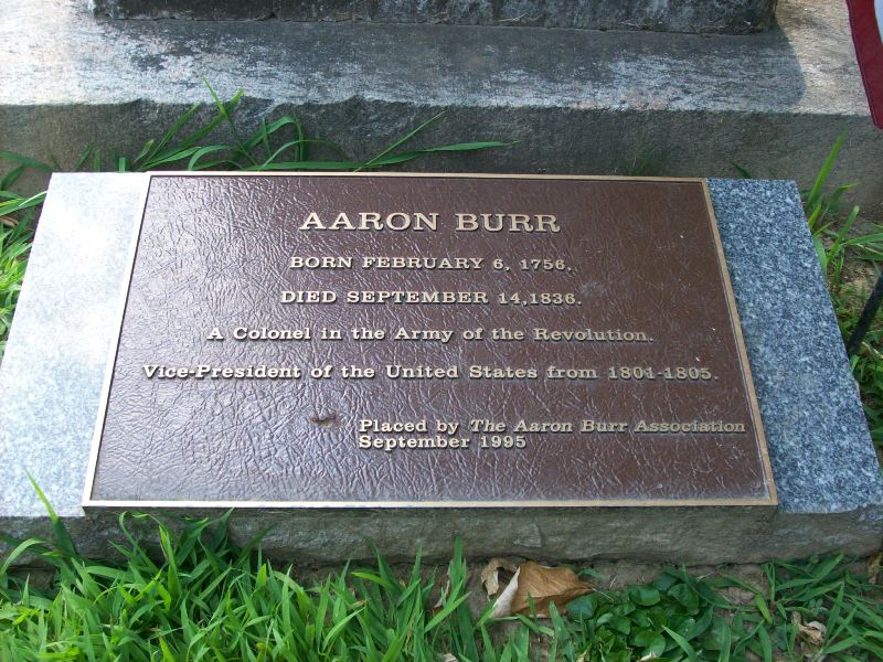 Mountain Genealogists Tombstone Tuesday... Aaron Burr, Jr.