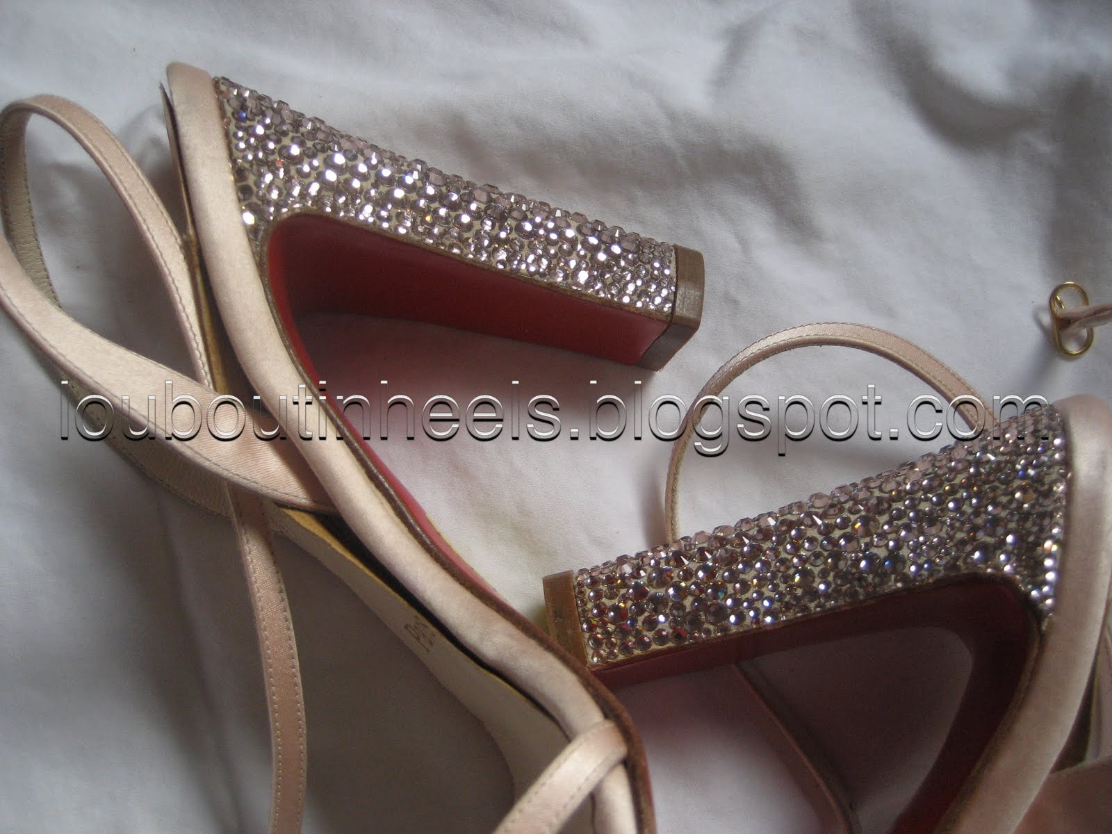 louboutin beige sandals