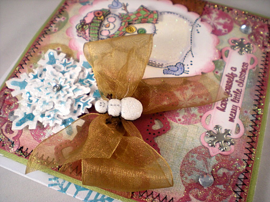 chocolate crafts and bears oh my stampin up snowman