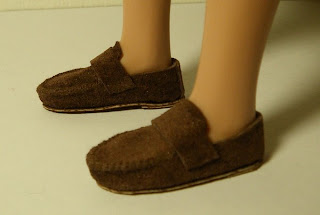 Finished shoes for Agnes Dreary