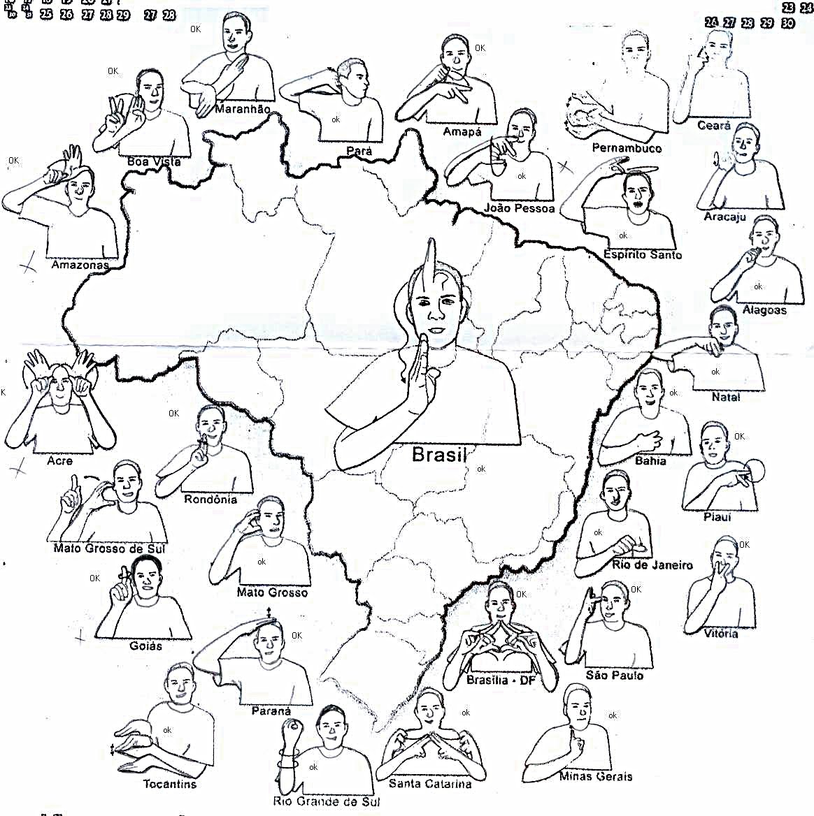 LIBRAS Estados brasileiros