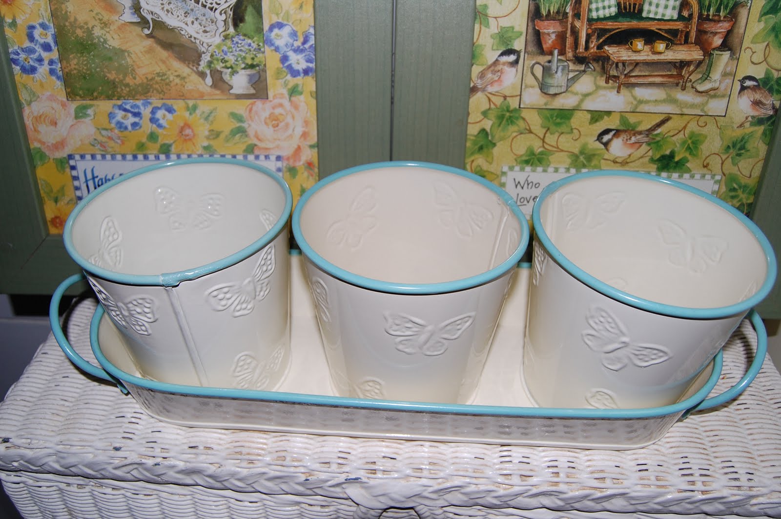 Country Homes LAURA ASHLEY PLANT POTS RM155/ SETS OF THREE