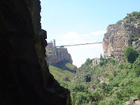 Balade Cirtéenne : depuis les gorges du rhumel sous le pont EL KANTARA, vue du pont de Sidi M'Cid