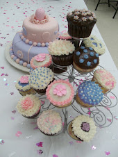 Baby Shower Cake & Matching Cupcakes