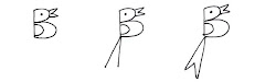 drawing bird draw teach child children write reverse wing side