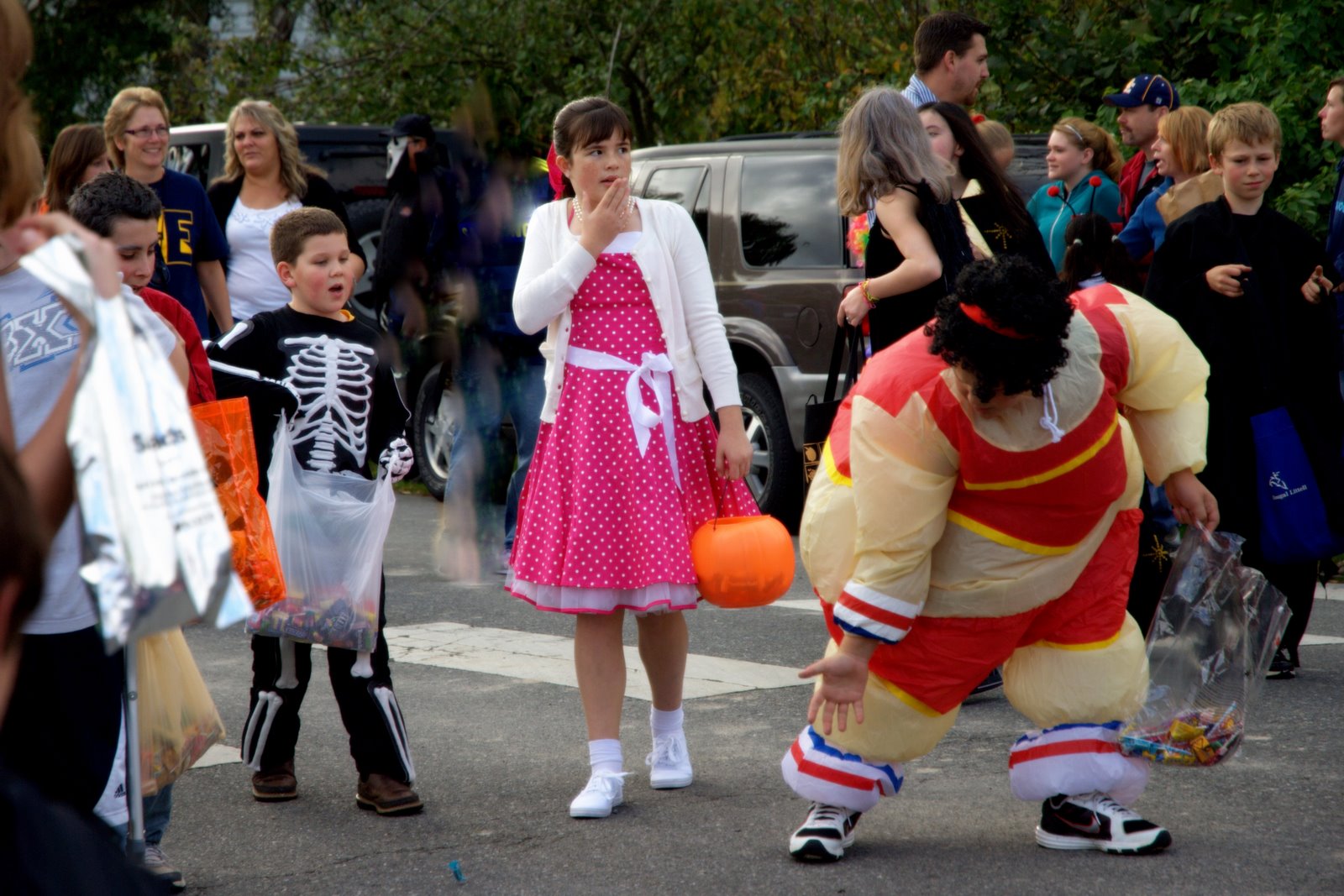 The Edwards girls Edison Elementary Halloween Parade