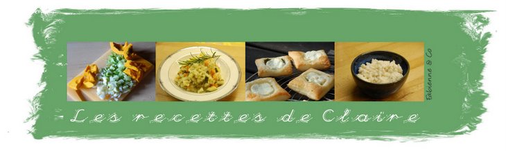 Les recettes de Claire