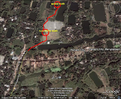 map Aminpur Moth near Panam City