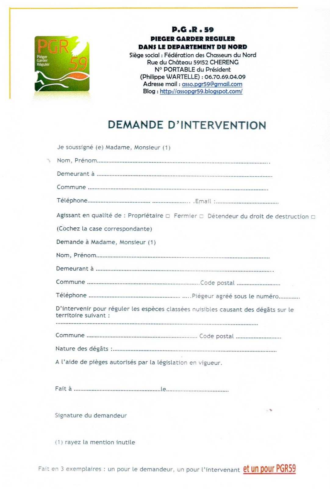 Dmp Formulaire De Demande D’Intervention – XEER