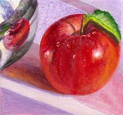 apple watercolor painting paintings acrylic apples famous x4 paper