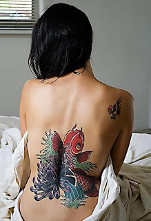 Back Piece Japanese Koi Fish Tattoos Picture 2