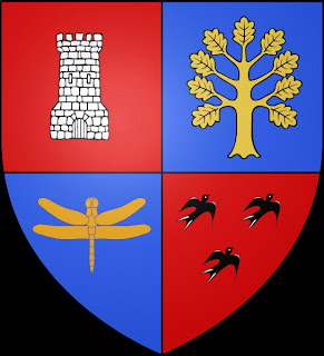 heraldique-blason-embleme-libellule-ville-Bonnefamille-isere-france