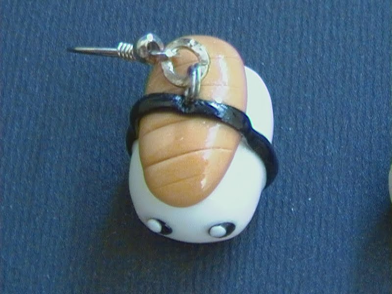 Miniblings sushi Orecchini Mangiare Giappone Maki pesce Asia 2