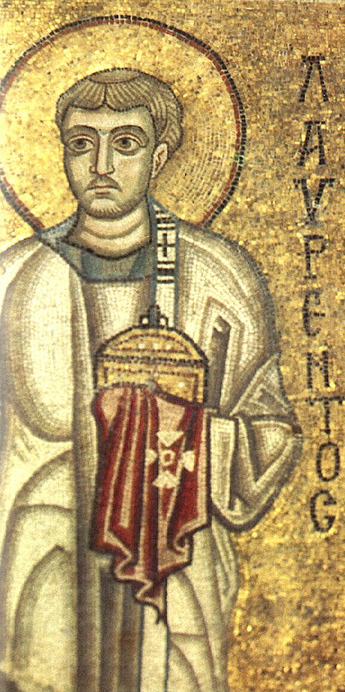 a..sinner Martyr and Archdeacon Laurence of Rome, Pope Sixtus, Deacons Felicissimus and