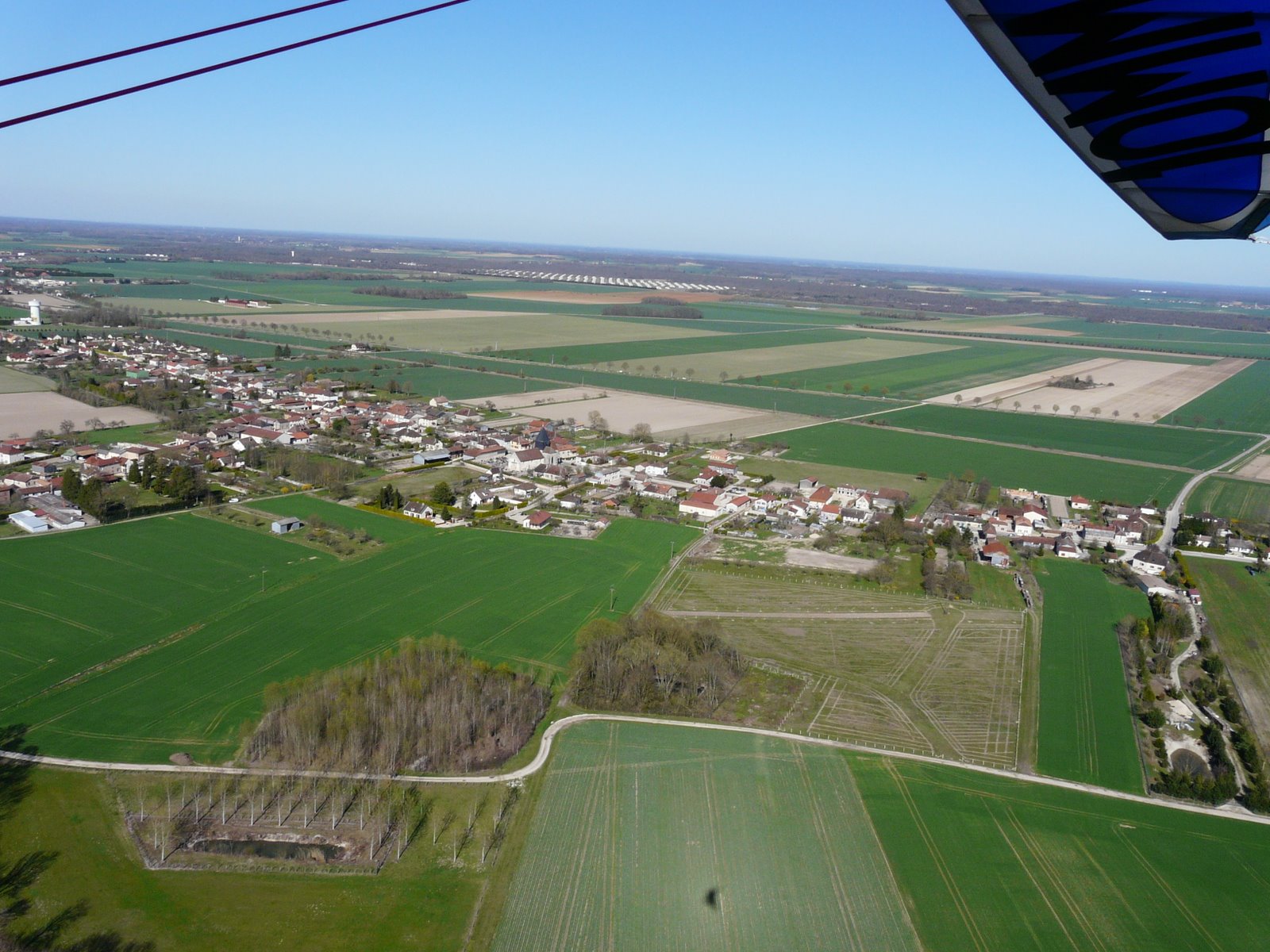 Brienne le Château et sa région Brienne la vieille vue d'un ULM