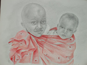 Priscilla's Drawing of Kenyan Kids