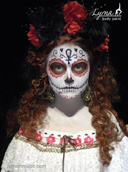 muertos dia los paint face mexican halloween millot lymari